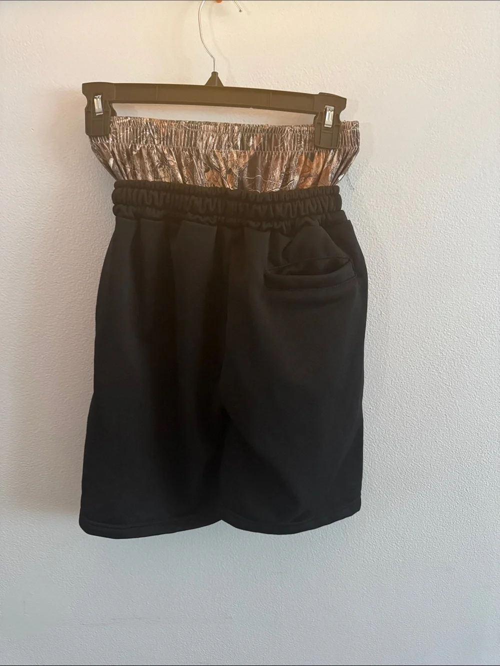 Auiaifed Men’s Drawstring Sag Shorts with Camo Waistband size With Extra Small